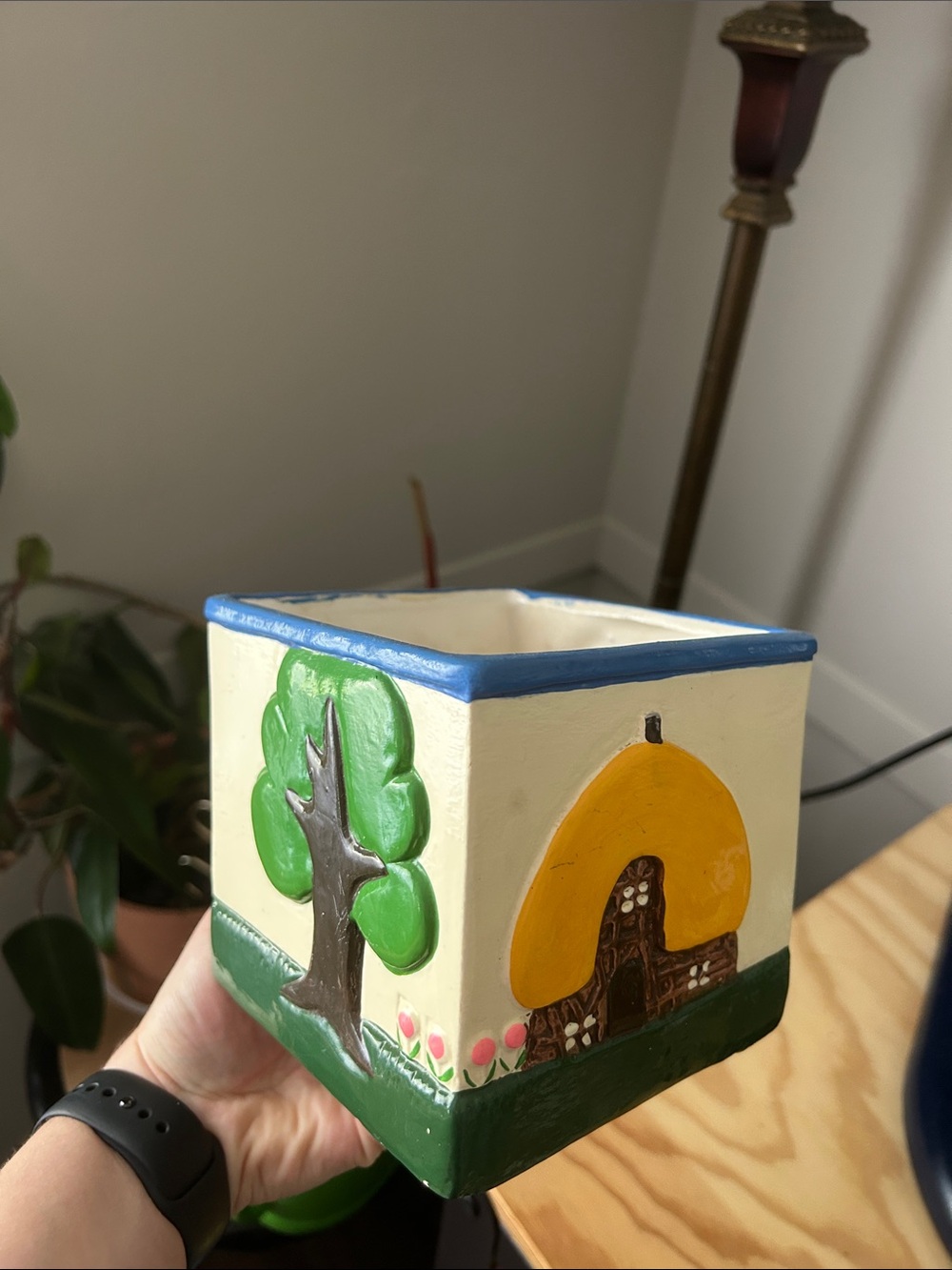 Vintage Cottage Mushroom Planter